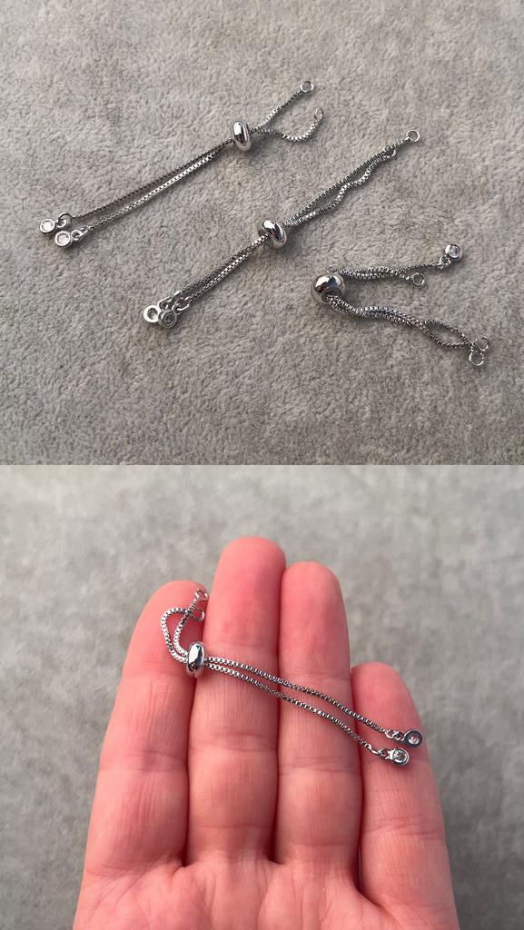 Основа для браслета родий 65 мм