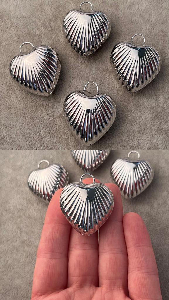 Подвеска родий 36 х 30 мм