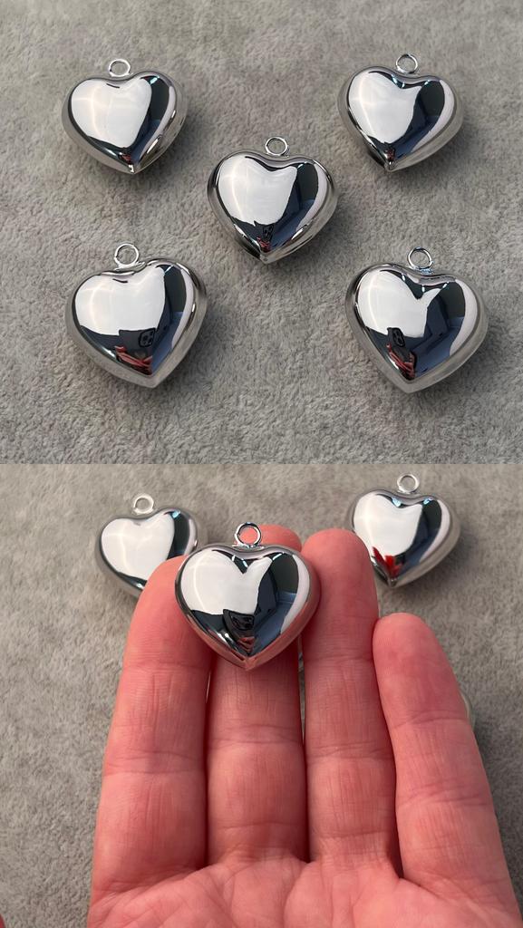 Подвеска родий 26 х 30 мм