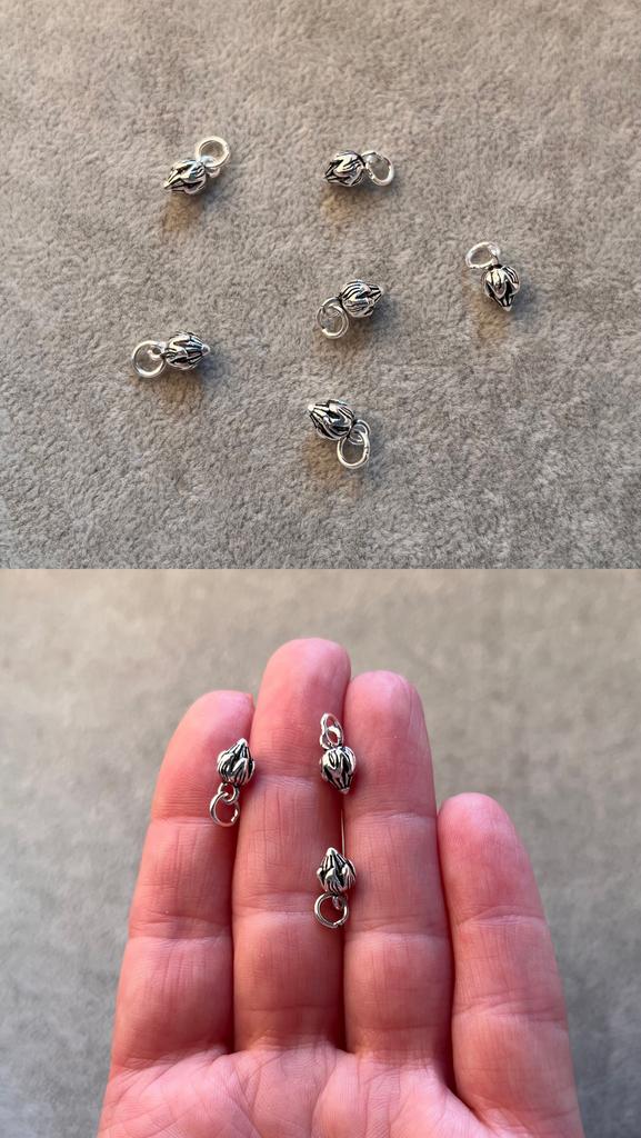 Подвеска бутон серебро 925 пр 7 х 6 мм