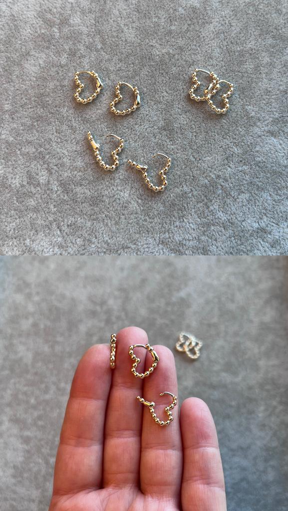 Конго маленькие с позолотой  13 х 11 мм