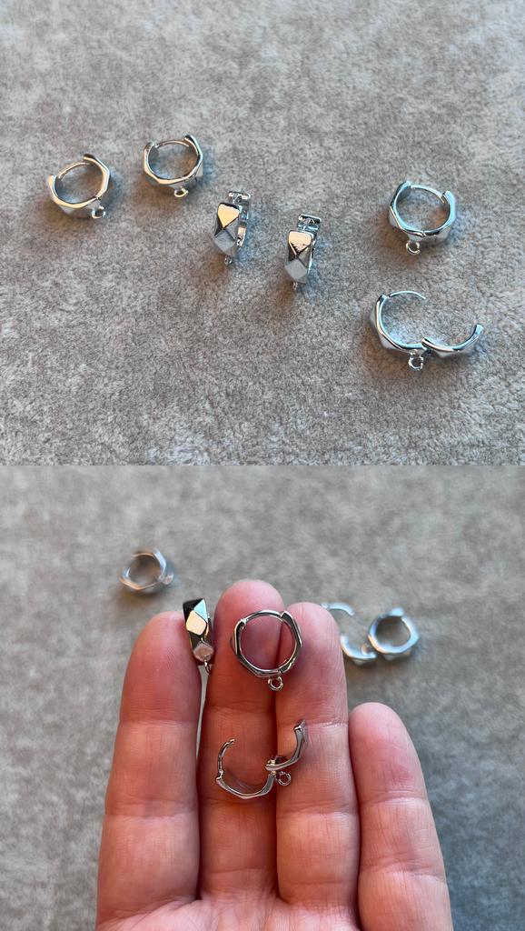 Швензы с родиевым покрытием 12 х 5 мм