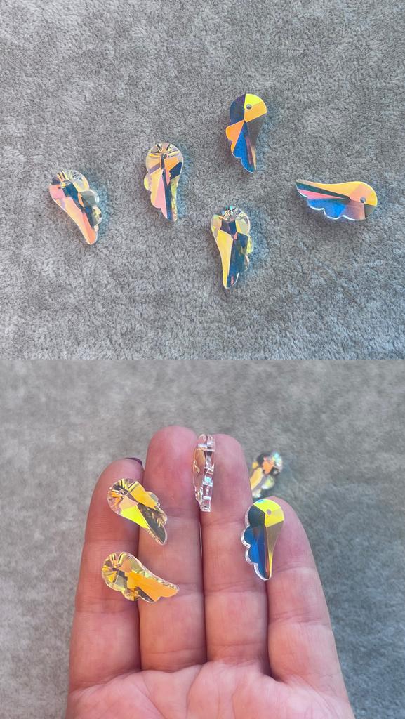 Кристалл крыло с АВ напылением 20 х 10 мм