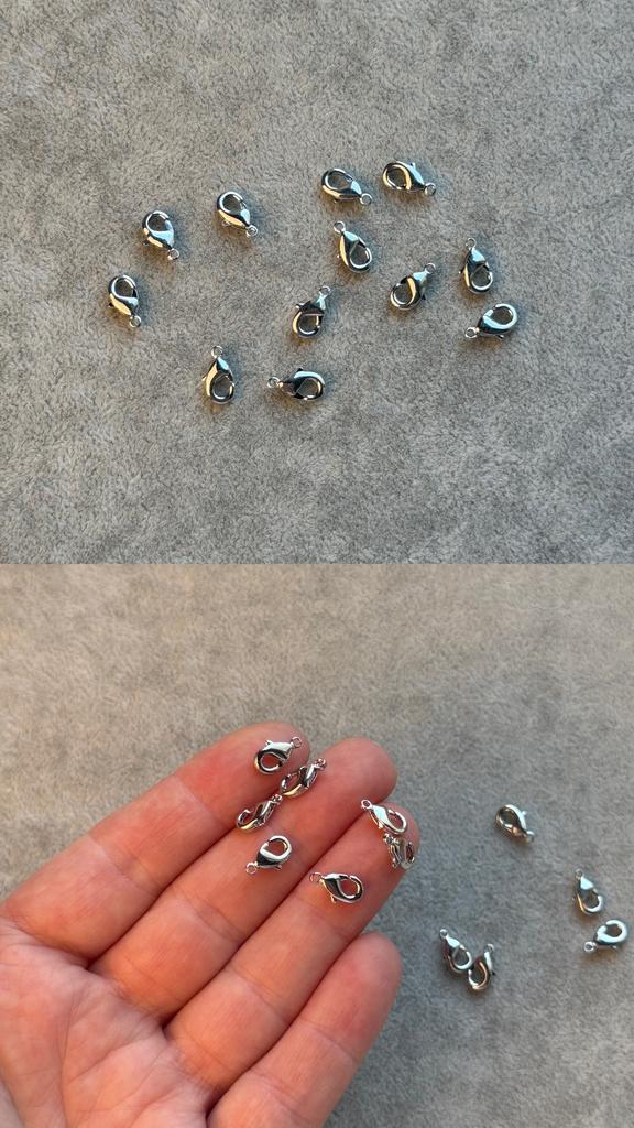 Карабин с родиевым покрытием 9 мм