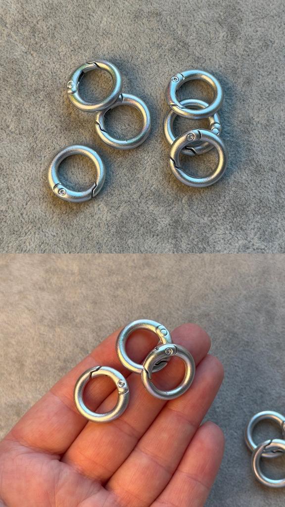 Карабин серый АВ 20 х 3.8 мм ( эмаль по металлу )