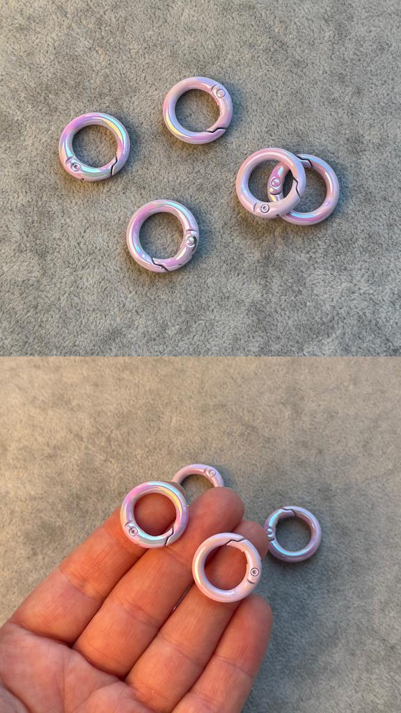 Карабин сиреневый 20 х 3.8 мм ( эмаль по металлу )