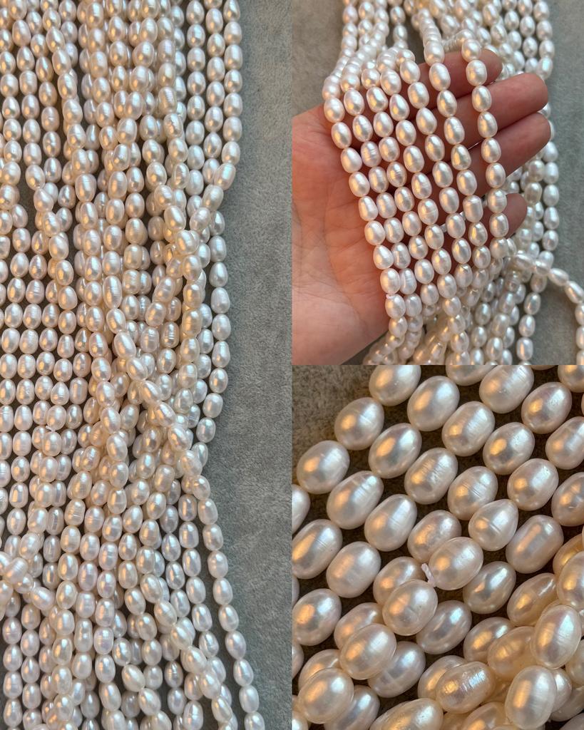 Жемчуг речной 6.5 х 8-9 мм