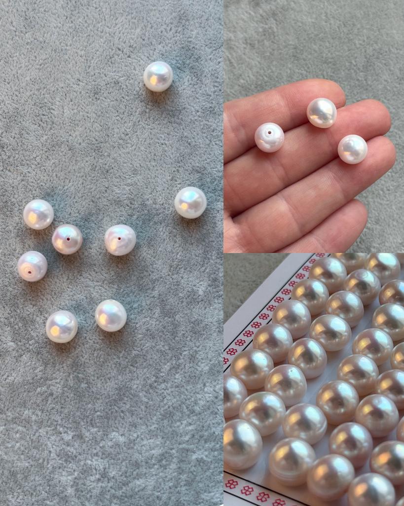 Кабошон жемчуг речной 10 мм