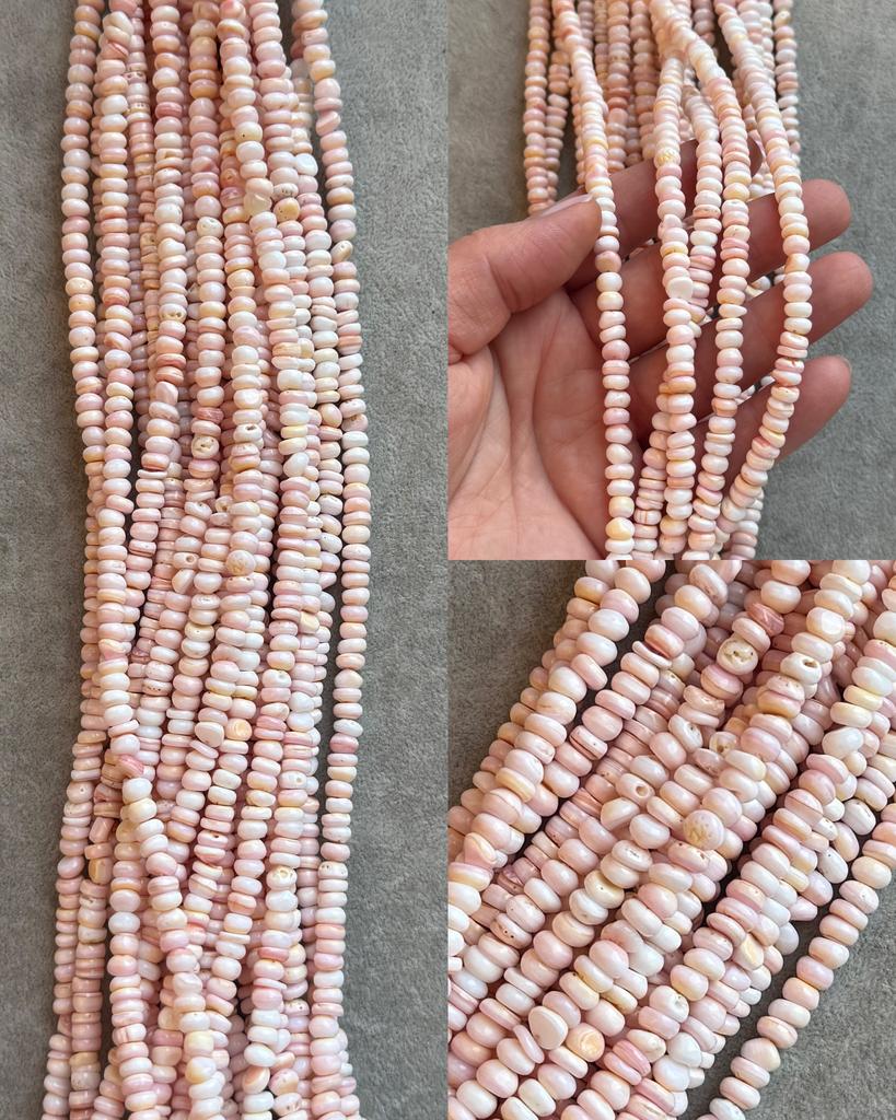 Коралл розовый натуральный 6 х 2-3 мм