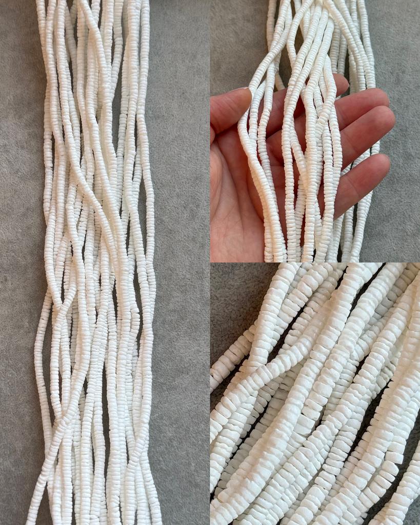 Ракушка белая рубка 4 х 2 мм 60 см