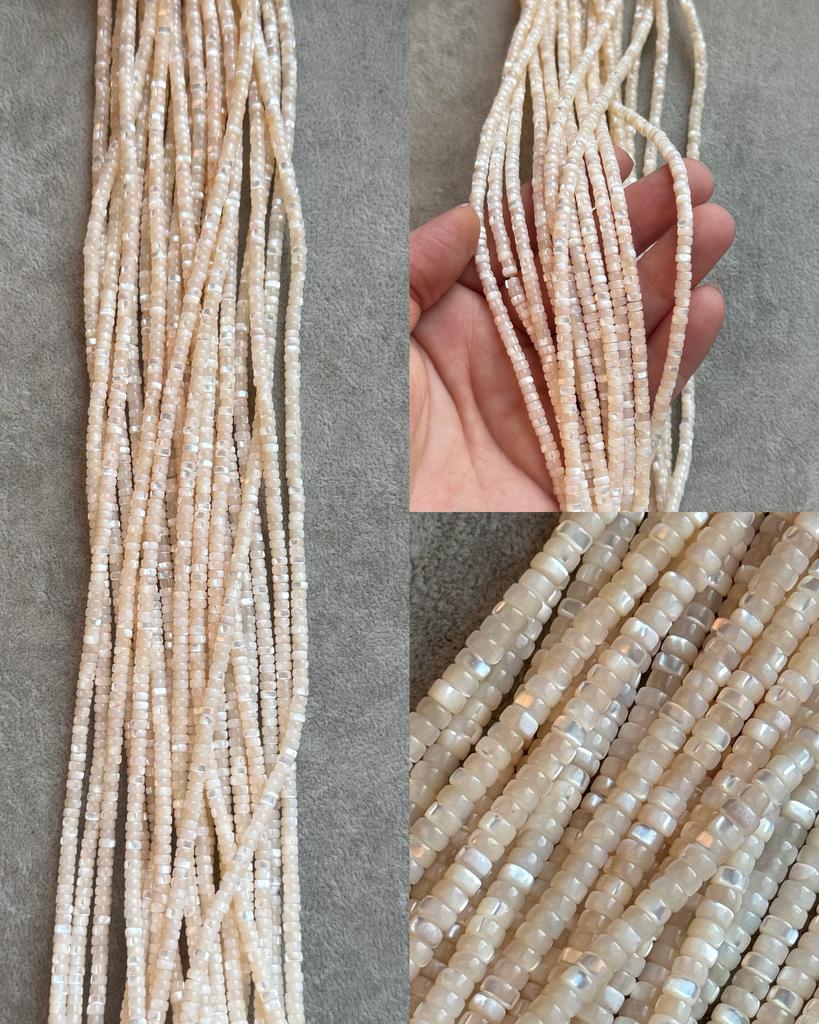 Перламутр натуральный персиковый 4 х 2 мм (тонирован)