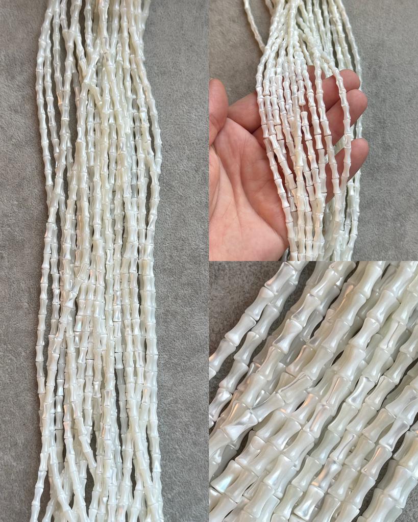 Перламутр натуральный "косточка" 8 х 4 мм