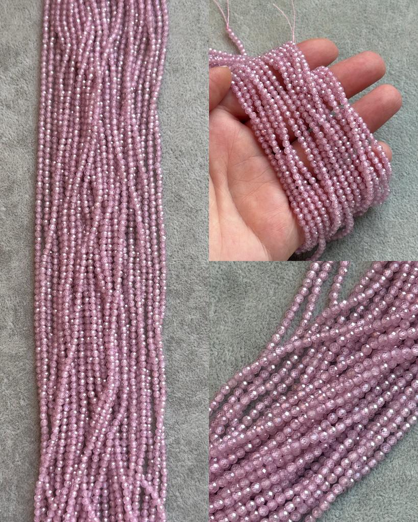 Цирконы розовые 3 мм