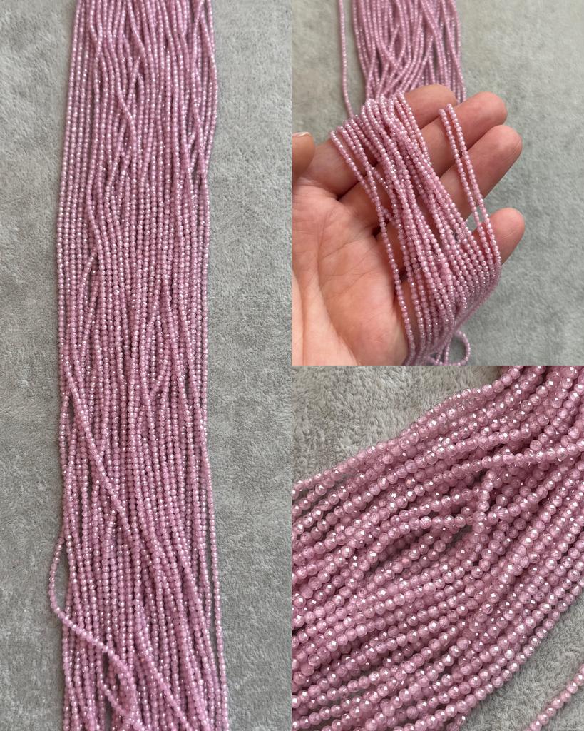 Цирконы розовые 2 мм