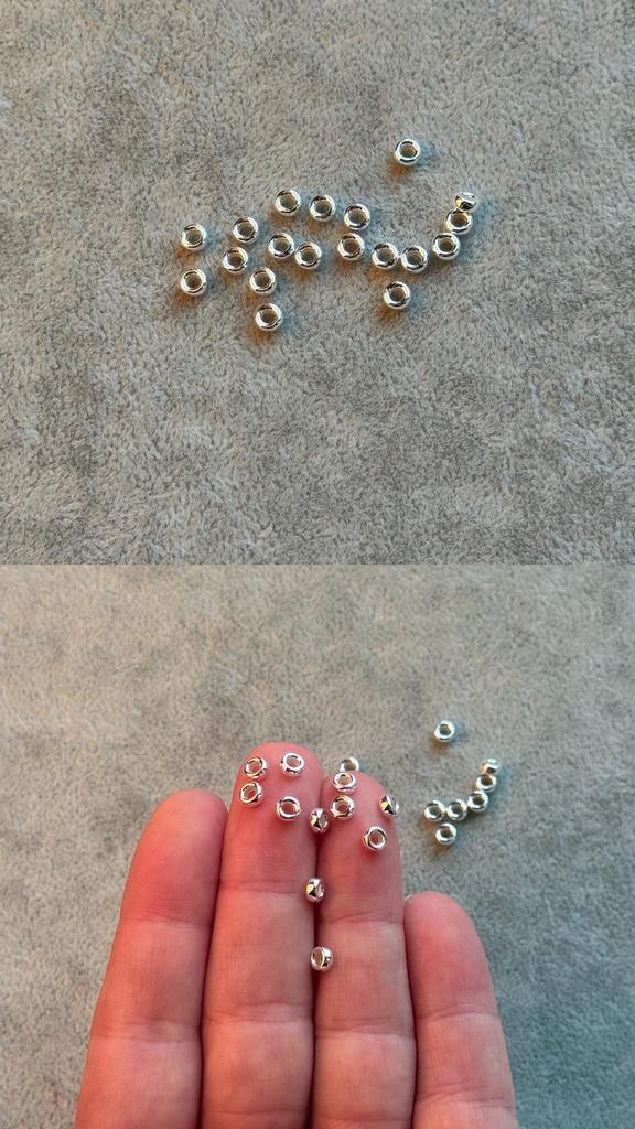 Бусина серебро 925 пр 4 х 2 мм