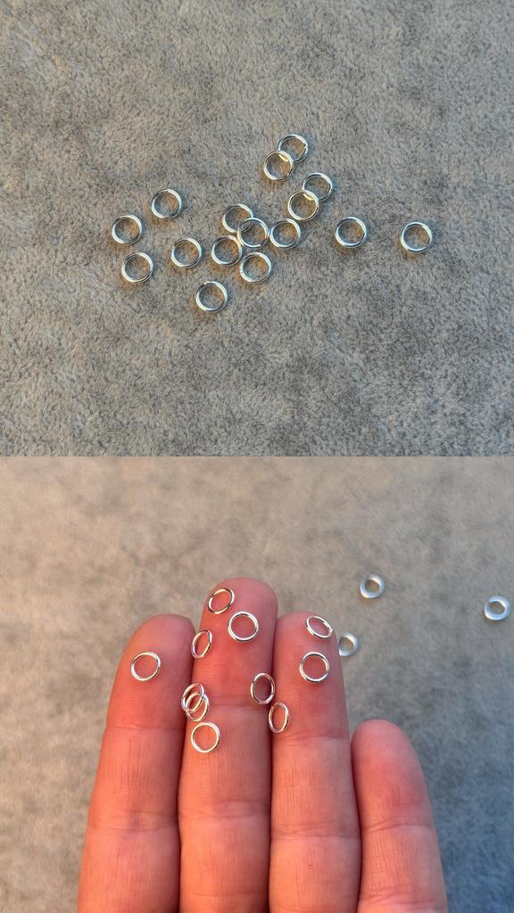 Кольцо литое серебро 925 пр 6 мм, толщина 0,8 мм