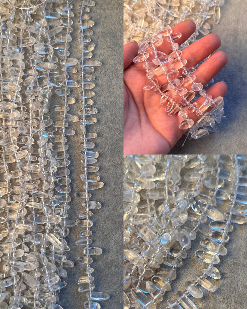 Горный хрусталь "лепестки" 11-17 х 6 - 8 мм