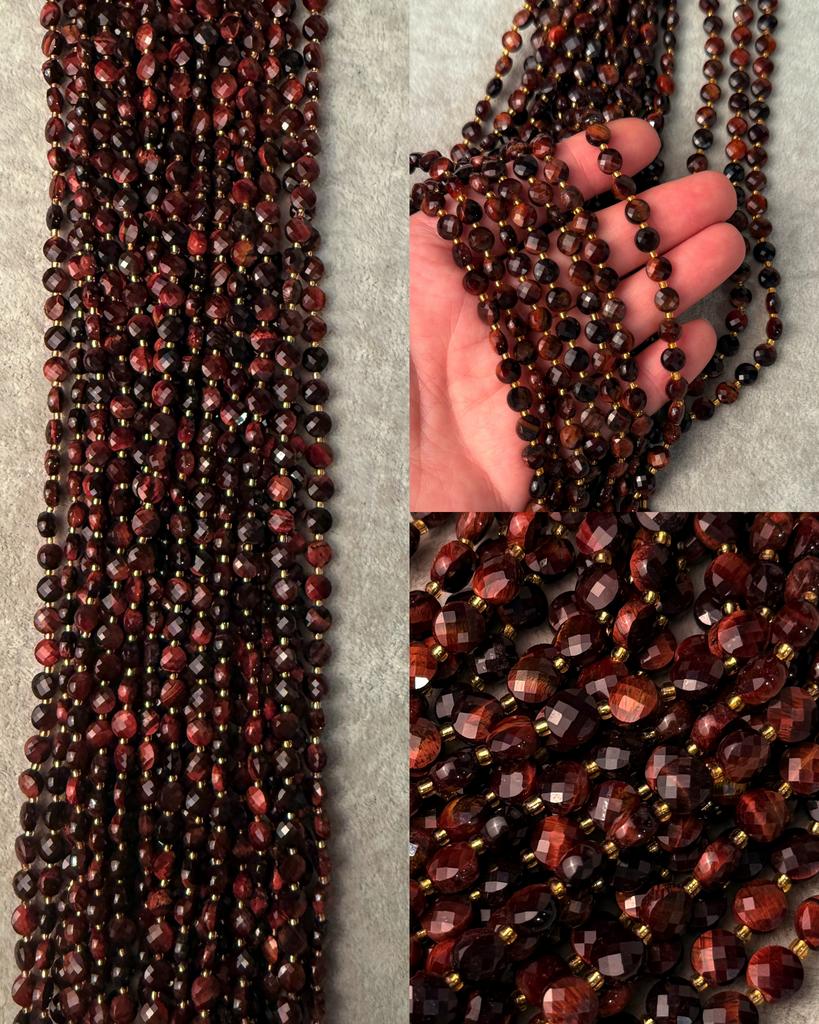 Бычий глаз (кварц) граненый 6,5 х 4 мм