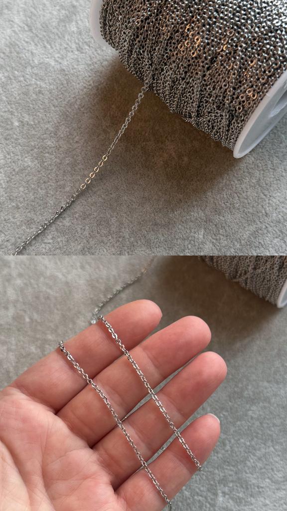 Цепь родий 2 х 1.5 мм