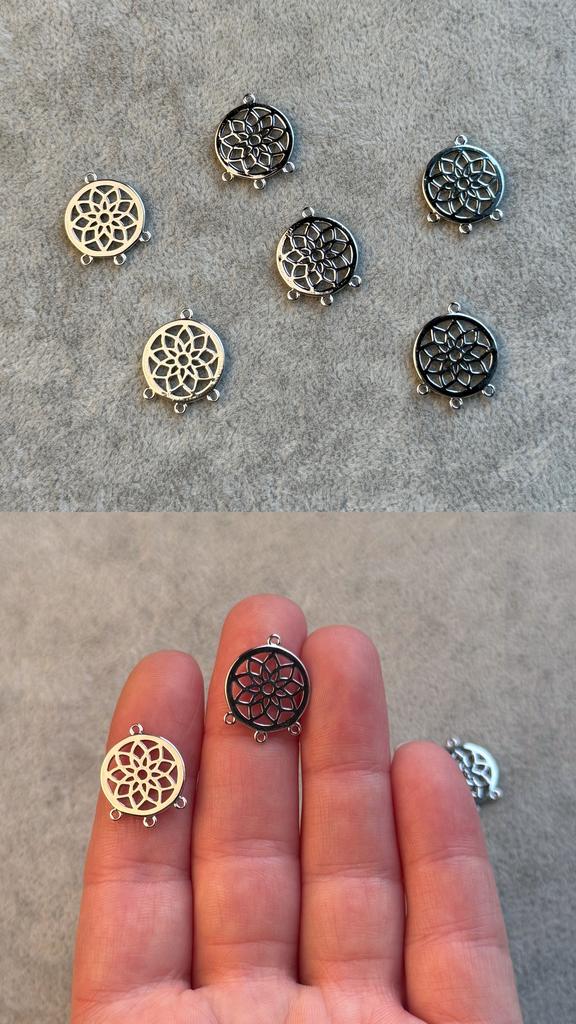 Коннектор родий 18 х 14 мм