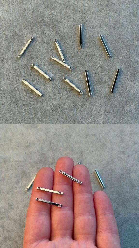 Коннектор родий  20 х 2 мм