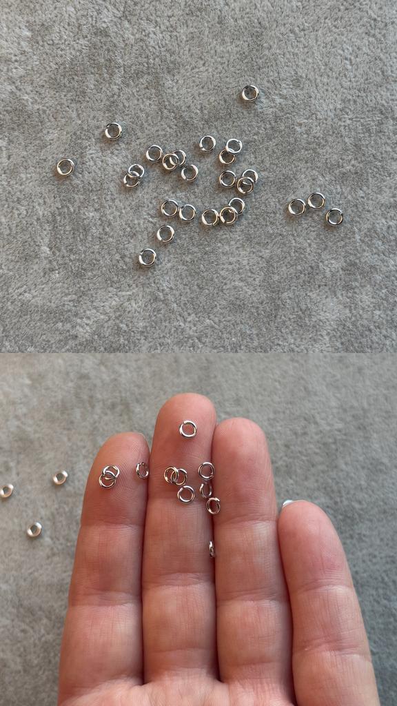 Кольцо соединительное родий 4 х 0.7 мм