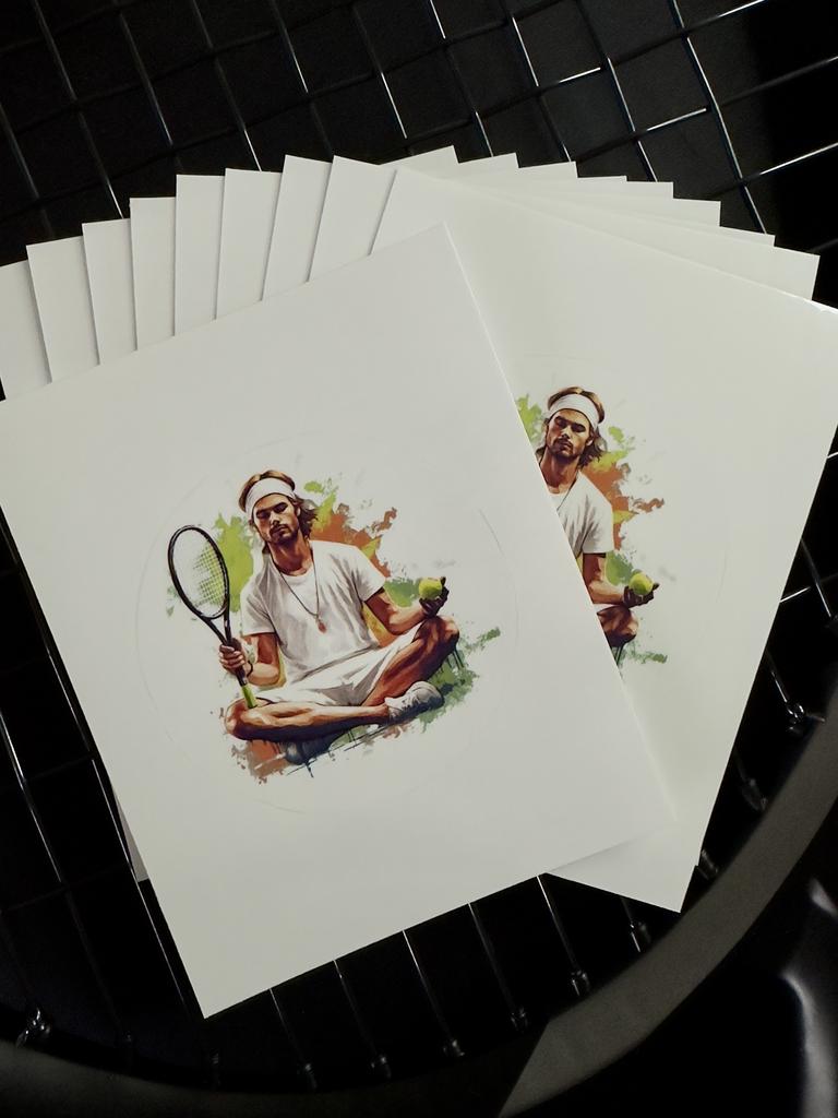 TENNIS BALANCE AUFKLEBER