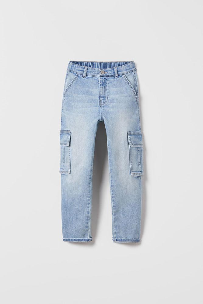 Джинси карго Блакитні