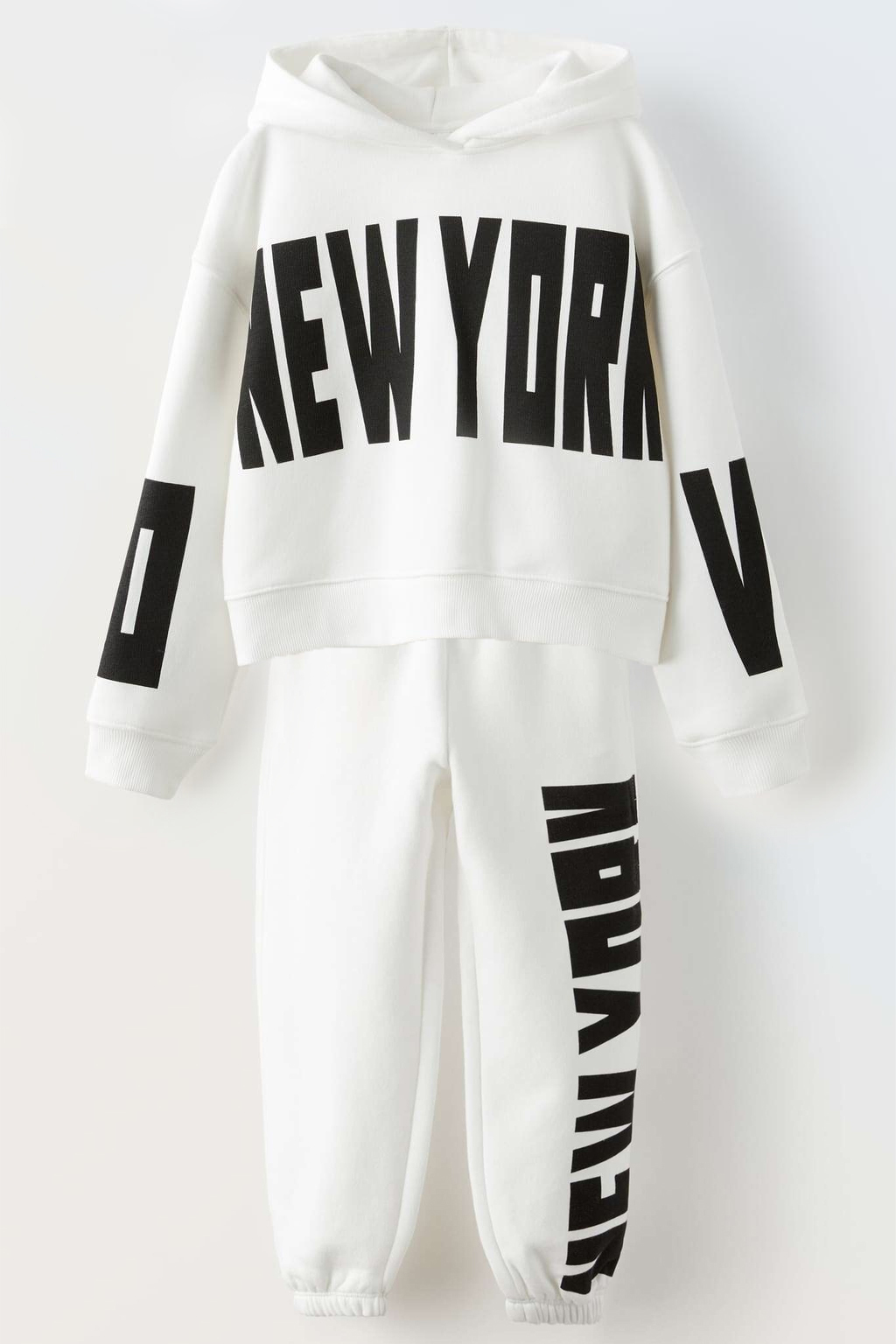 Комплект-двійка з флісом всередині New York білий