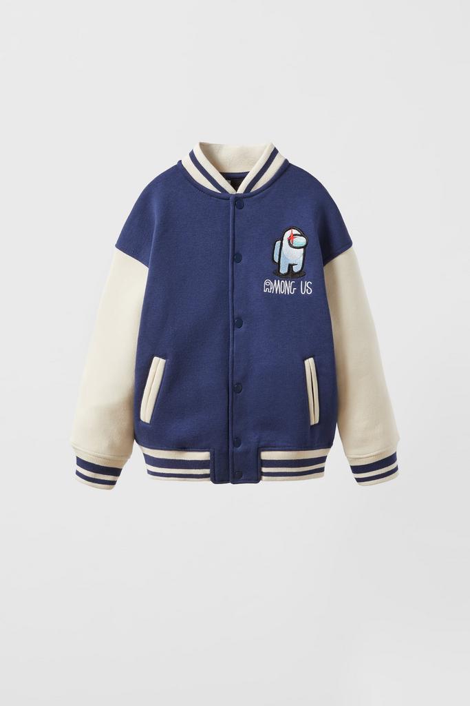 Бомбер з вишивкою AMONG US™ Синій