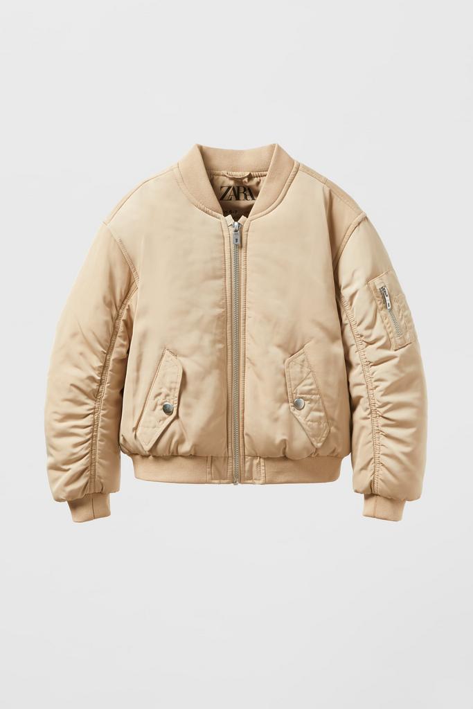 Базова куртка-бомбер Коричнева