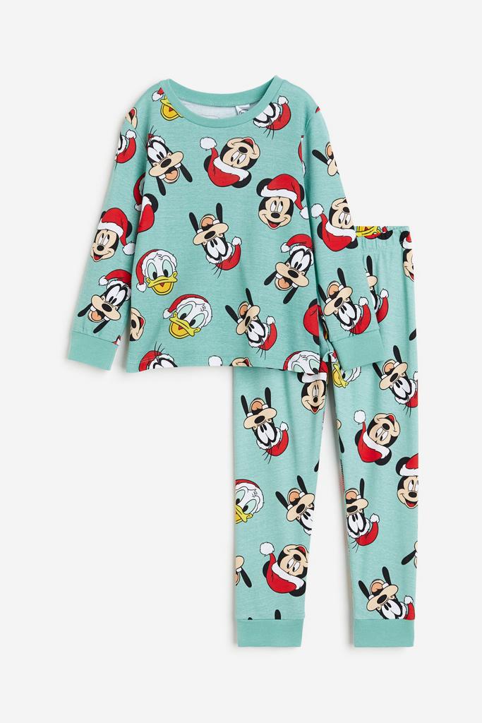 Піжама з принтом Зелена