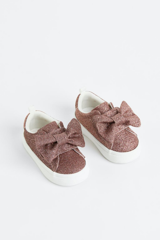 Кросівки з бантом Рожеві