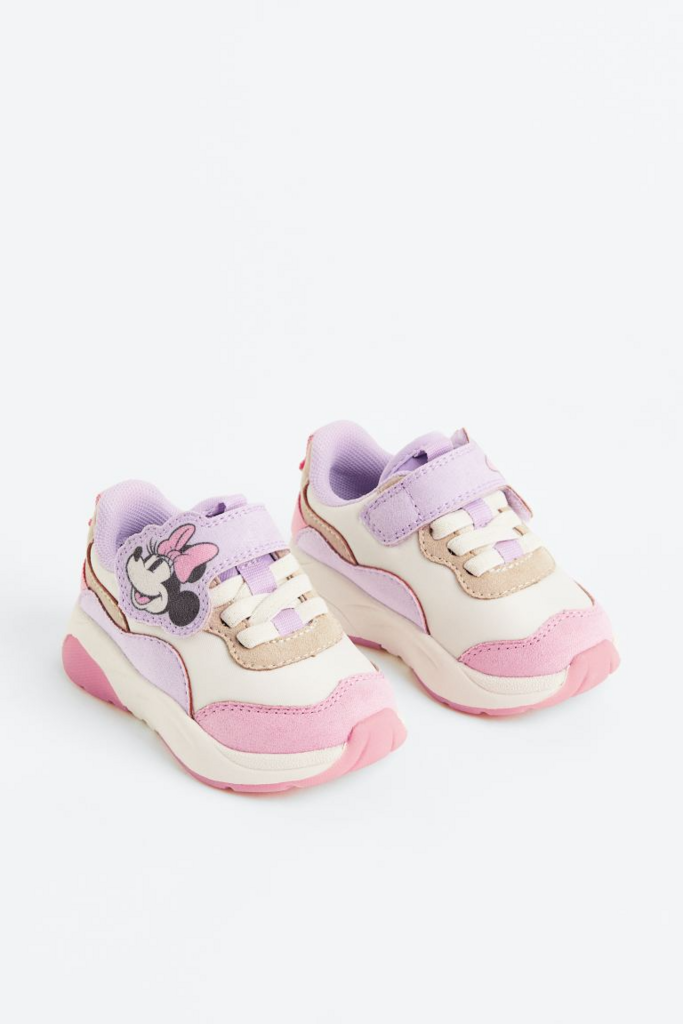 Спортивні кросівки з аплікацією Мінні Маус Рожево-фіолетові