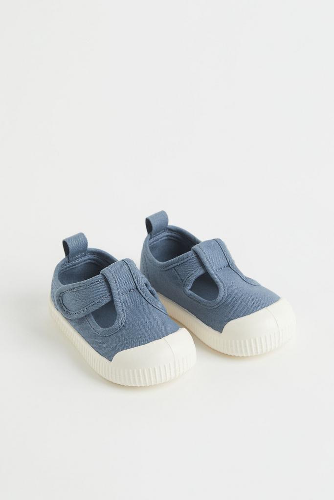 Черевики з бавовняного полотна Блакитні