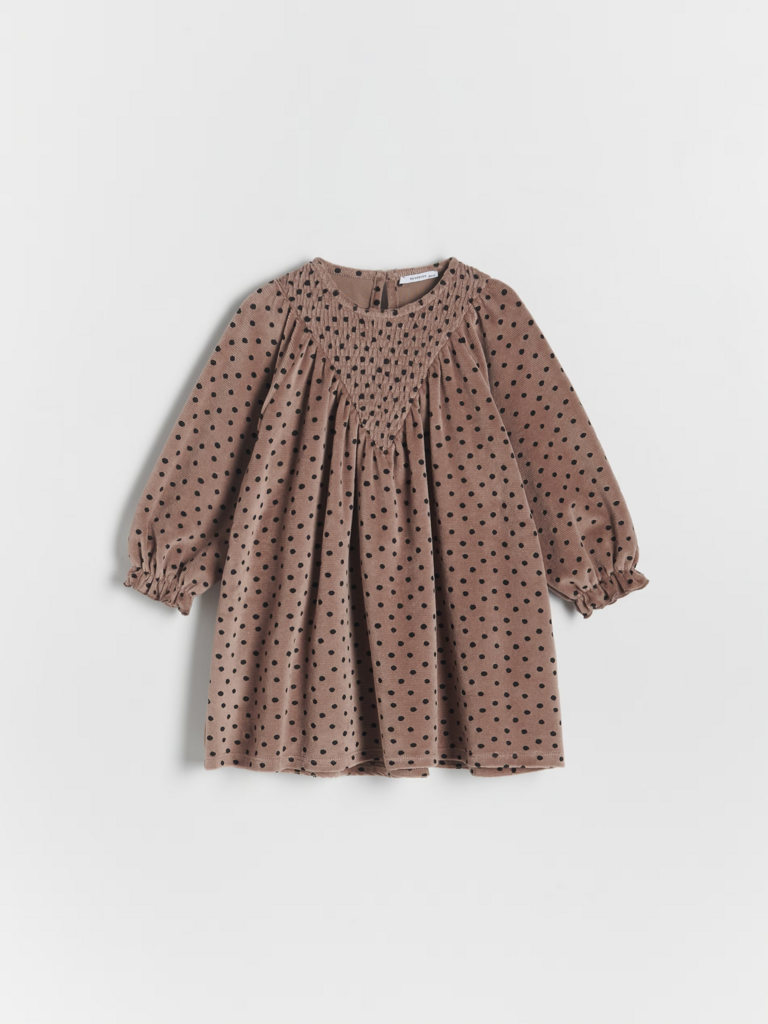 Сукня в горошок Коричнева