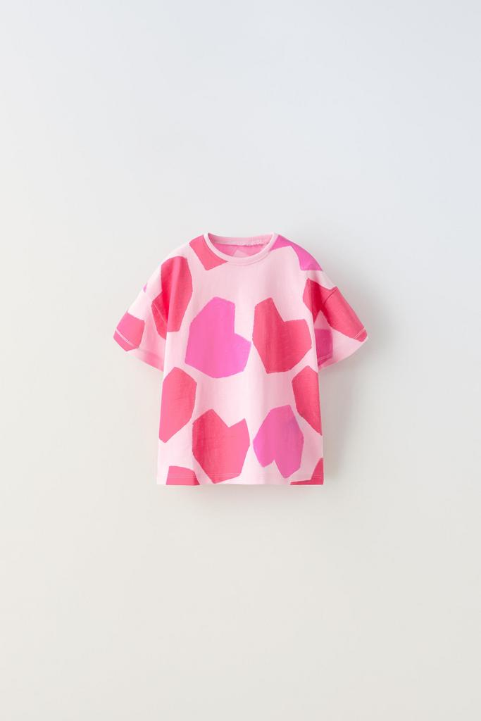 Футболка з принтом Рожева