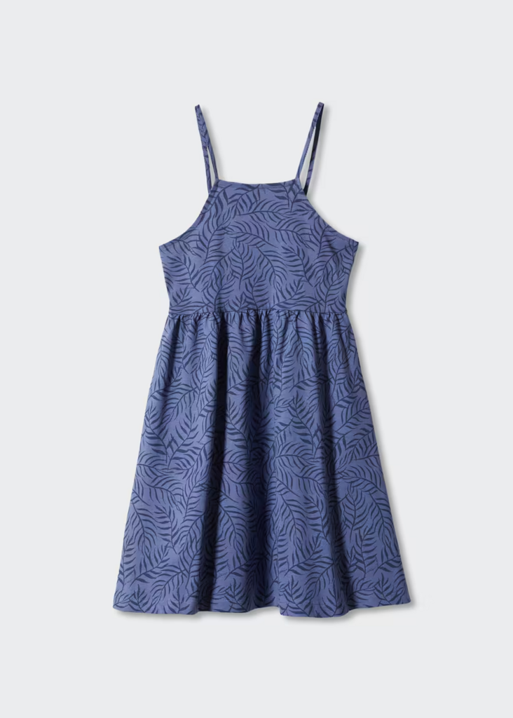 Сукня з принтом Синя