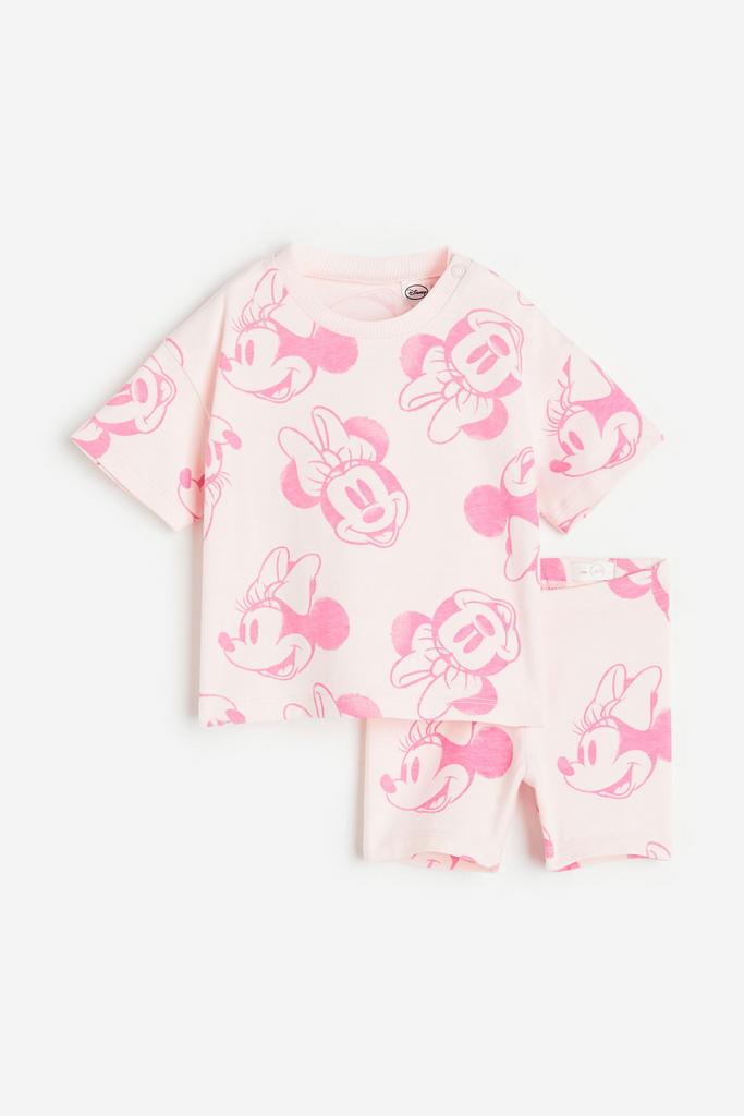 Трикотажний комплект з 2 частин "Мінні Маус" Рожевий