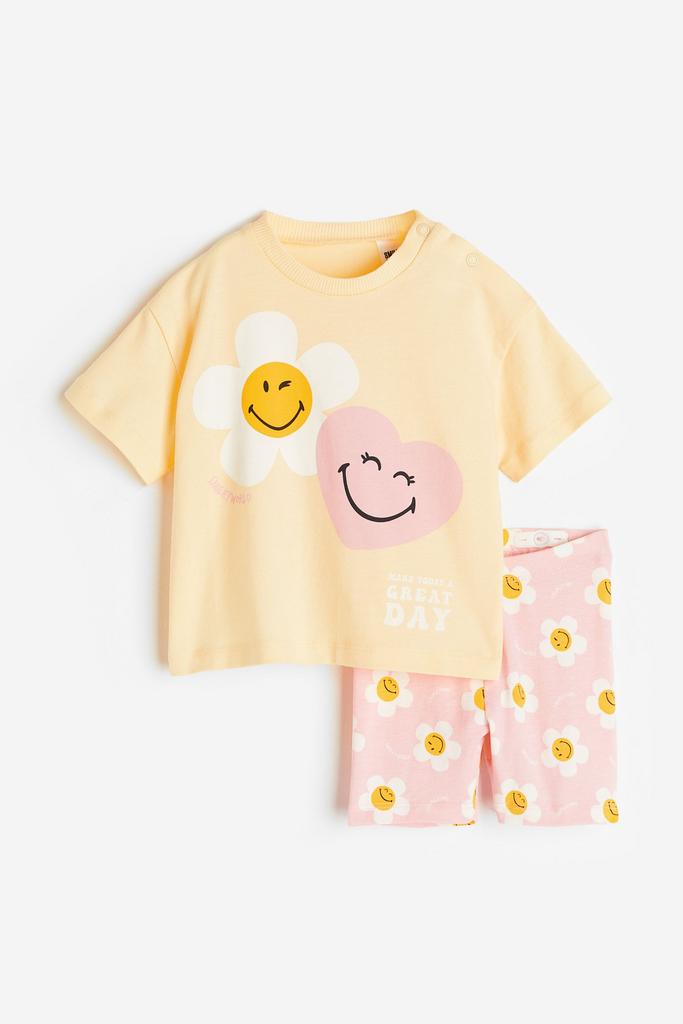 Трикотажний комплект з 2 частин SmileyWorld® Світло-жовтий