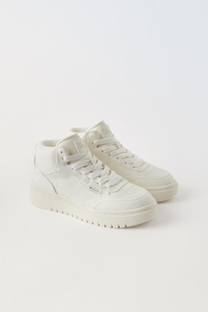 Багатокомпонентні кросівки з високим верхом Білі