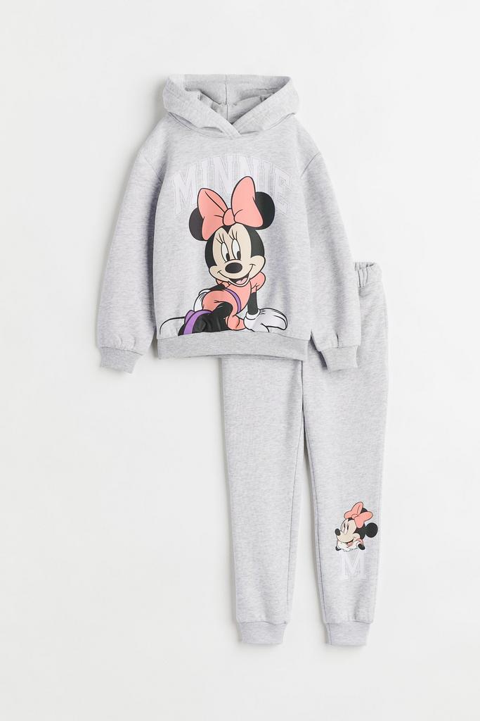 Комплект двійка з принтом "Мінні Маус" Сірий