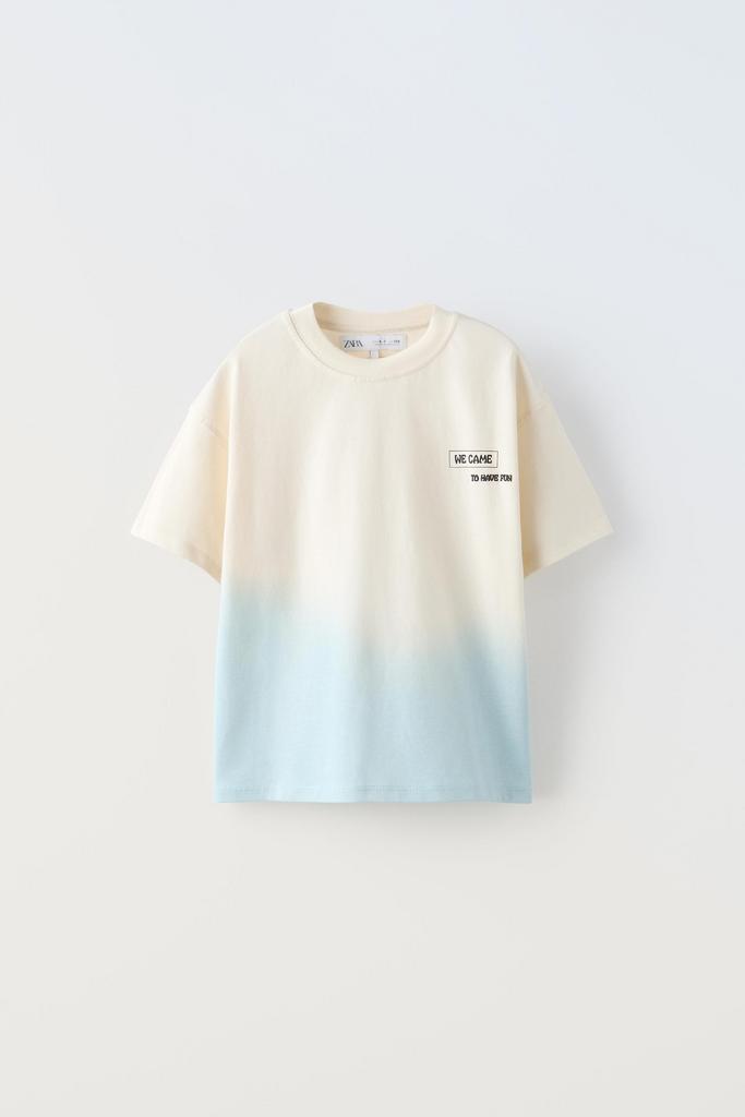 Футболка з переходом кольорів Бежева