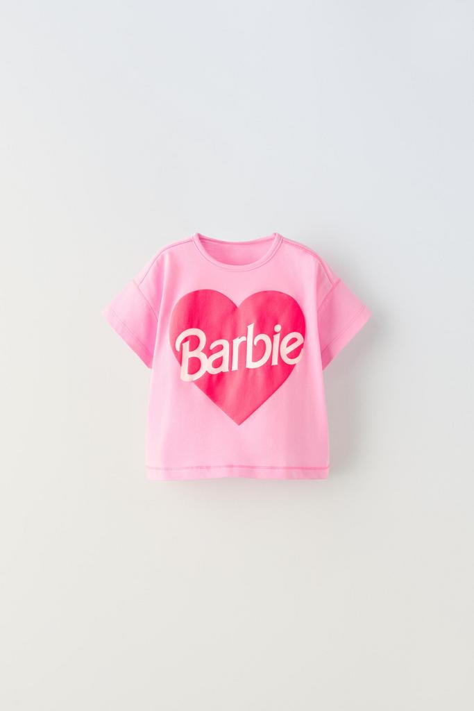 Футболка з глітерним принтом Barbie™ Рожева