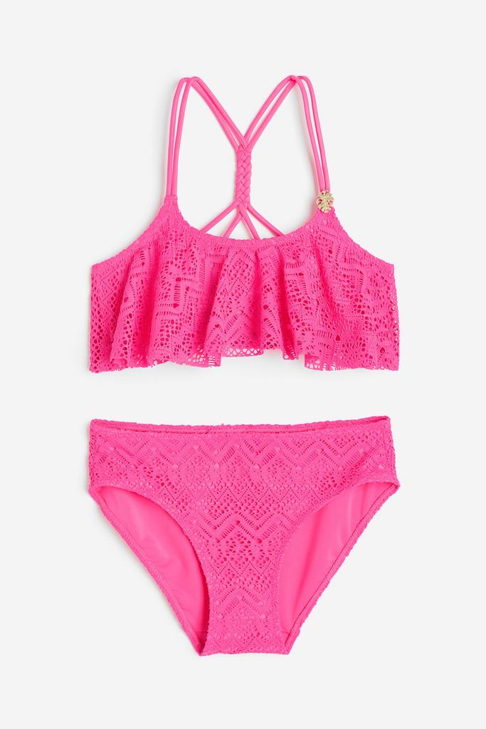 Бікіні з воланами Фуксія
