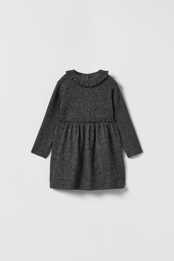 Тепла трикотажна сукня Сіра