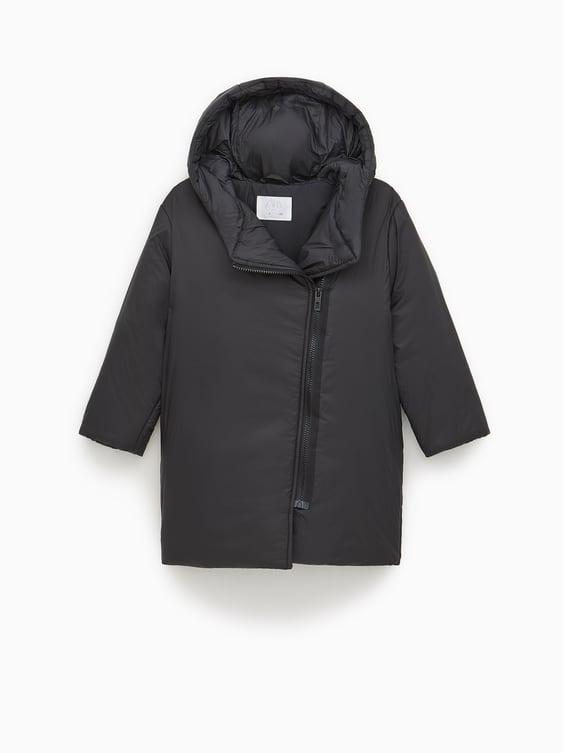 Куртка-пуховик на блискавці Чорна