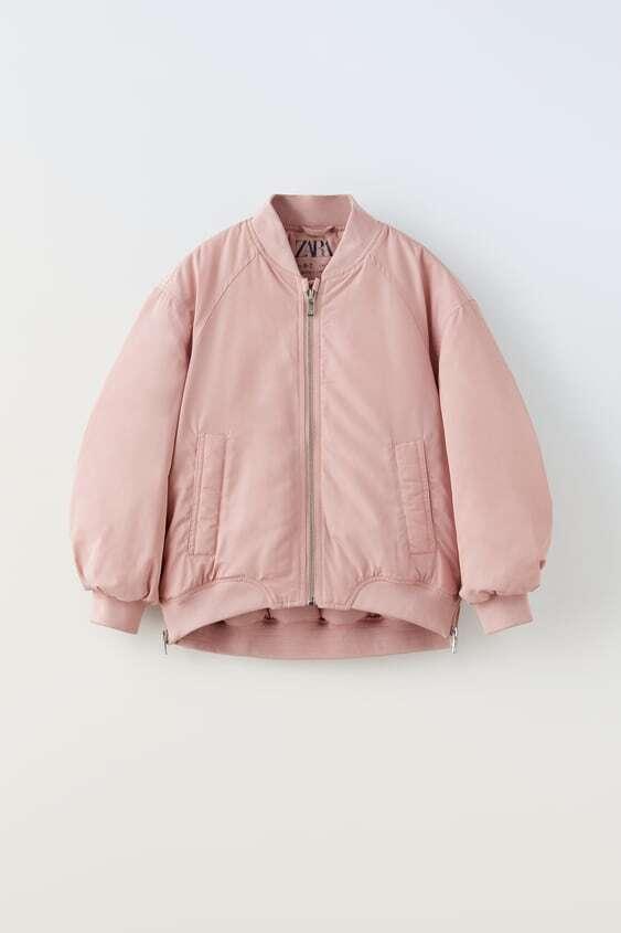 Куртка-бомбер оверсайз Рожева