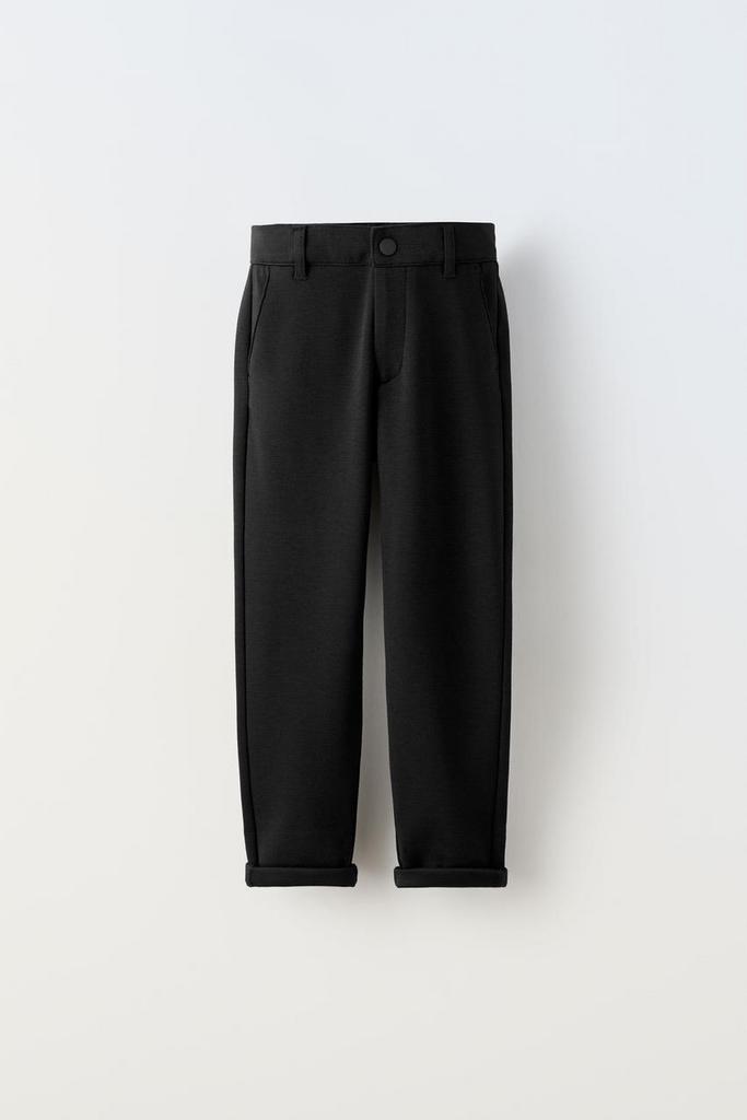 Штани в рубчик Чорні