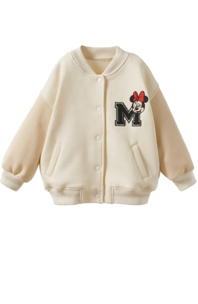 Куртка-бомбер з аплікацією Minnie Mouse © Disney Молочна